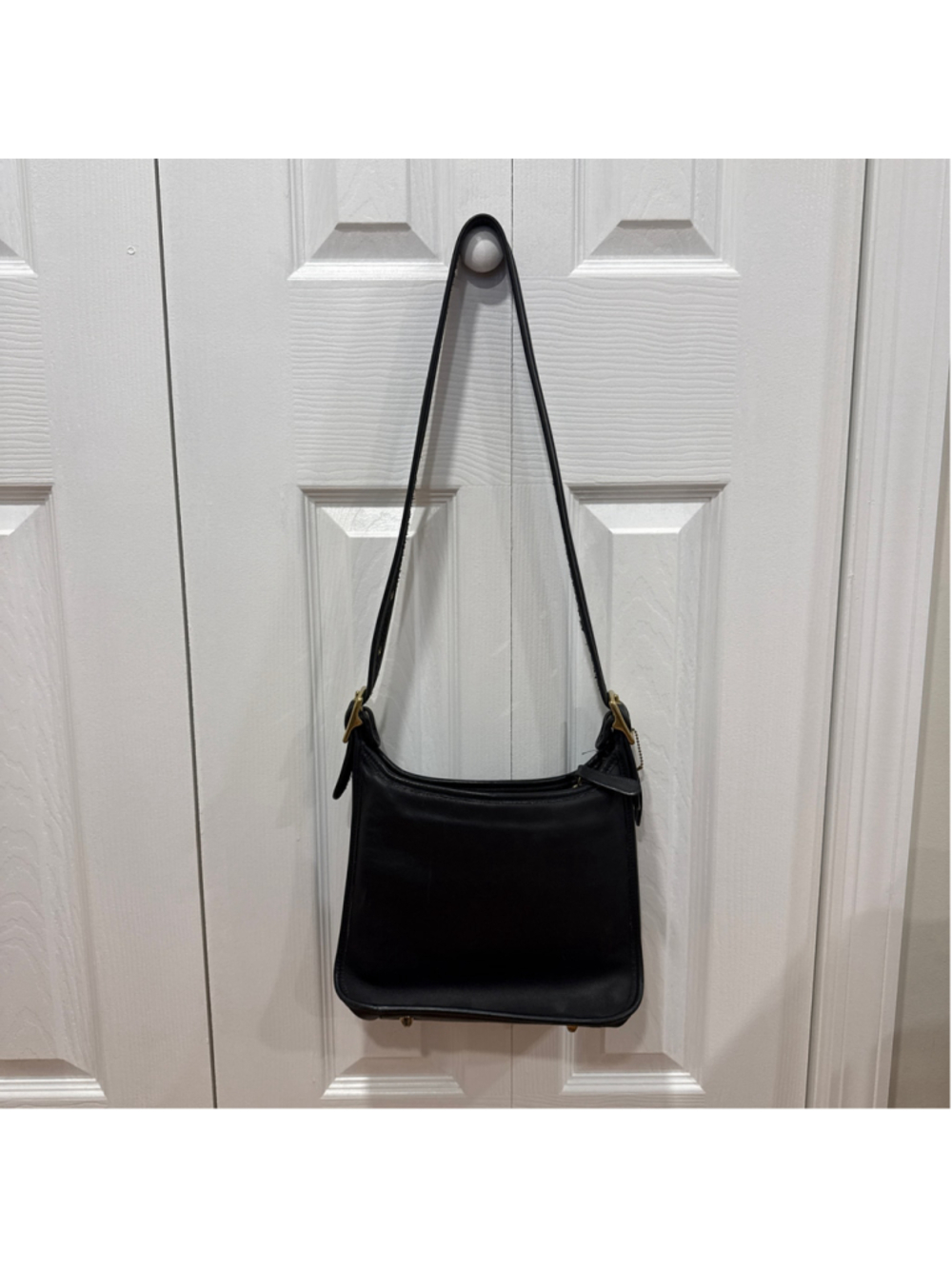 Rare Vintage Leather Coach Legacy Black Shoulder Bag 9966